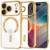 Калъф за iPhone 17 Pro - Techsuit - Luxury Crystal MagSafe - Златист