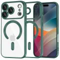 Калъф за iPhone 17 Pro - Techsuit - Luxury Crystal MagSafe - Тъмно Зелен
