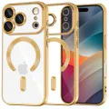 Калъф за iPhone 17 Pro Max - Techsuit - Luxury Crystal MagSafe - Златист