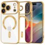 Калъф за iPhone 17 Pro Max - Techsuit - Luxury Crystal MagSafe - Златист