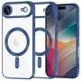 Калъф за iPhone 17 Air - Techsuit - Luxury Crystal MagSafe - Тъмно Син
