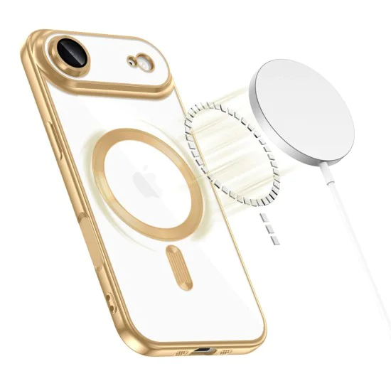 Калъф за iPhone 17 Air - Techsuit - Luxury Crystal MagSafe - Червен