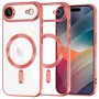 Калъф за iPhone 17 Air - Techsuit - Luxury Crystal MagSafe - Червен