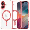 Калъф за iPhone 17 - Techsuit - Luxury Crystal MagSafe - Червен