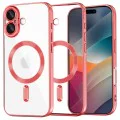 Калъф за iPhone 17 - Techsuit - Luxury Crystal MagSafe - Червен