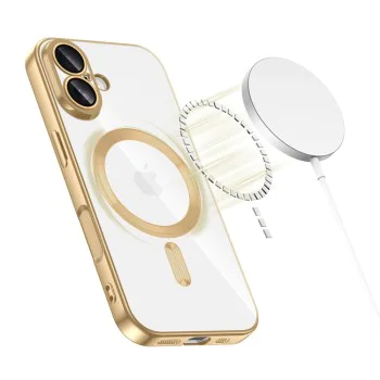 Калъф за iPhone 17 - Techsuit - Luxury Crystal MagSafe - Розов