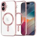 Калъф за iPhone 17 - Techsuit - Luxury Crystal MagSafe - Розов