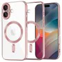 Калъф за iPhone 17 - Techsuit - Luxury Crystal MagSafe - Розов
