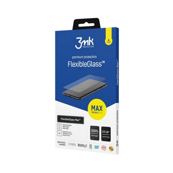Протектор за iPhone 16 Pro - 3mk - FlexibleGlass Max - Черен