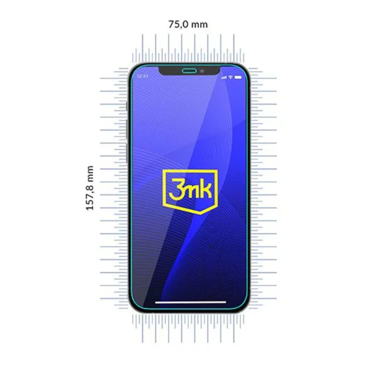 Протектор за iPhone 12 Pro Max - 3mk - FlexibleGlass - Прозрачен