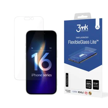 Протектор за iPhone 16 Pro - 3mk - FlexibleGlass Lite - Прозрачен