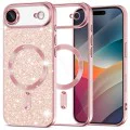 Калъф за iPhone 17 Air - Techsuit - Luxury Glitter MagSafe - Розово Злато - Златист