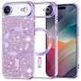 Калъф за iPhone 17 Air - Techsuit - Luxury Glitter MagSafe - Светло Лилав