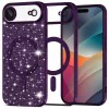 Калъф за iPhone 17 Air - Techsuit - Luxury Glitter MagSafe - Тъмно Лилав