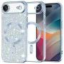 Калъф за iPhone 17 Air - Techsuit - Luxury Glitter MagSafe - Светло Син