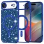 Калъф за iPhone 17 Air - Techsuit - Luxury Glitter MagSafe - Тъмно Син