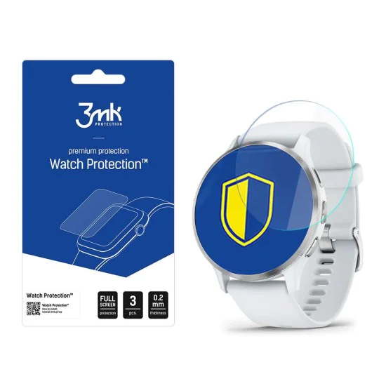 Протектор за Garmin Venu 3 - 3mk - Защита за часовник ARC (3 броя) - Прозрачен