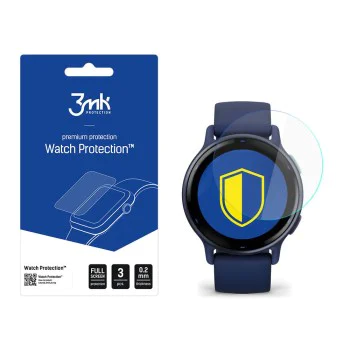 Протектор за Garmin vivoactive 5 - 3mk - Защита за часовник ARC (3 броя) - Прозрачен