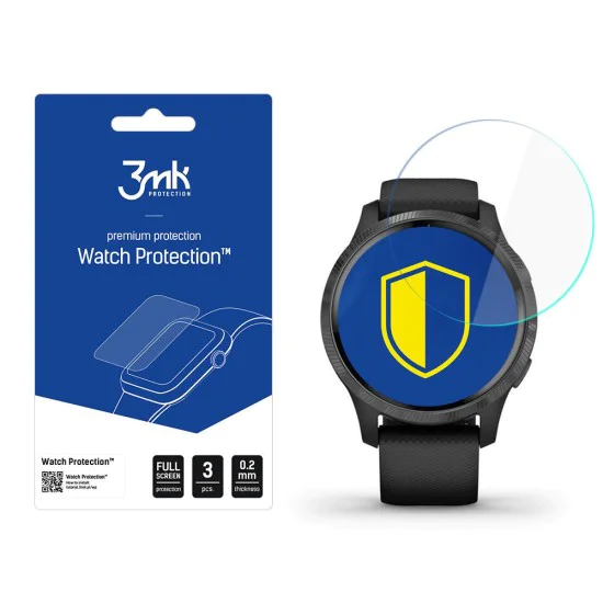 Протектор за Garmin Venu 2S - 3mk - Защита за часовник ARC (3 броя) - Прозрачен