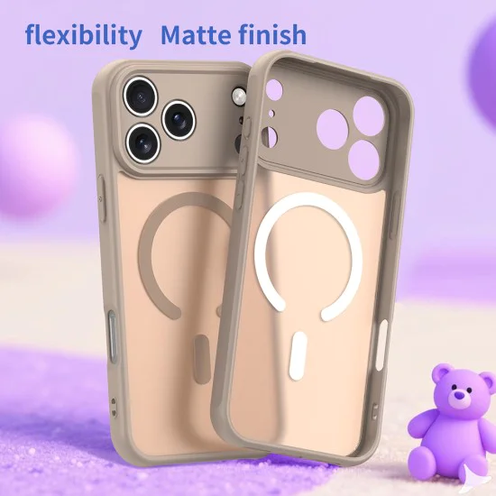 Калъф за iPhone 17 Pro Max - Techsuit - HaloFrost II MagSafe - Златист