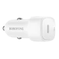 Зарядно за автомобил – Borofone (BZ34A) – Type-C, Single Port, 20W PD/QC/FCP/AFC – Бял
