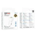 Зарядно за автомобил – Borofone (BZ34B) – USB-C + USB, PD20W, QC3.0, Dual Port, 38W – Бял