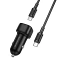 Зарядно за автомобил – Borofone (BZ34A Cloud) – включен Type-C кабел, Single Type-C, PD20W, 12–24V – Черен