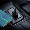 Зарядно за автомобил – Borofone (BZ34A Cloud) – включен Type-C кабел, Single Type-C, PD20W, 12–24V – Черен