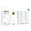 Зарядно за автомобил – Borofone (BZ34A Cloud) – включен Type-C кабел, Single Type-C, PD20W, 12–24V – Бял