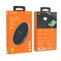 Безжично зарядно – Borofone (BQ3 Pro) – включен Type-C кабел, 15W, алуминий – Черен