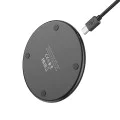 Безжично зарядно – Borofone (BQ3 Pro) – включен Type-C кабел, 15W, алуминий – Черен