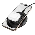 Безжично зарядно – Borofone (BQ40 Crown) – включен Type-C кабел, 15W – Черен