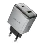 Зарядно за стена – Borofone (BN20 Lena) – USB-C + USB-A, PD35W QC3.0 – Металик