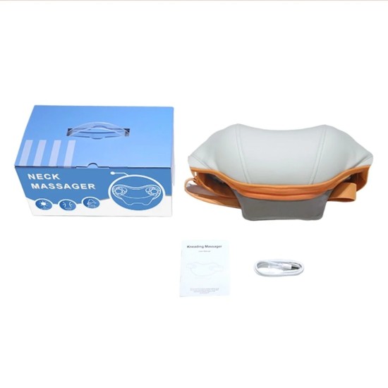 Масажор за врат – Yesido Neck Massager (MG16) – 3 режима, топлинна терапия, шиацу, 2000mAh – Бежов