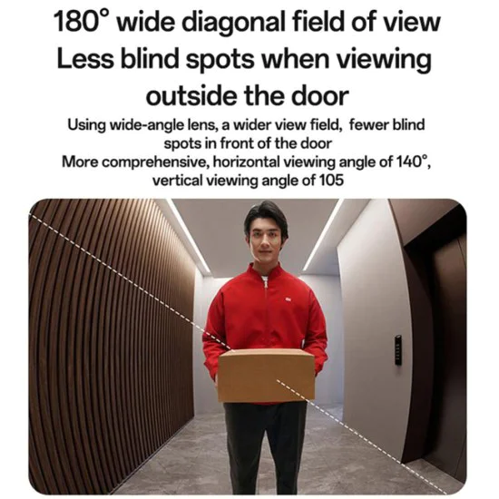 Видео домофон – Yesido Wireless Video Intercom Doorbell (KM27) – 2.4G, 2K HD, 1000mAh, 4.3 екран – Бял