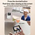 Видео домофон – Yesido Wireless Video Intercom Doorbell (KM27) – 2.4G, 2K HD, 1000mAh, 4.3 екран – Бял