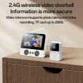 Видео домофон – Yesido Wireless Video Intercom Doorbell (KM27) – 2.4G, 2K HD, 1000mAh, 4.3 екран – Бял