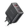 Зарядно за стена – Yesido Wall Charger (YC144) – 2× Type-C + USB-A, GaN, 65W, Fast Charge – Черно