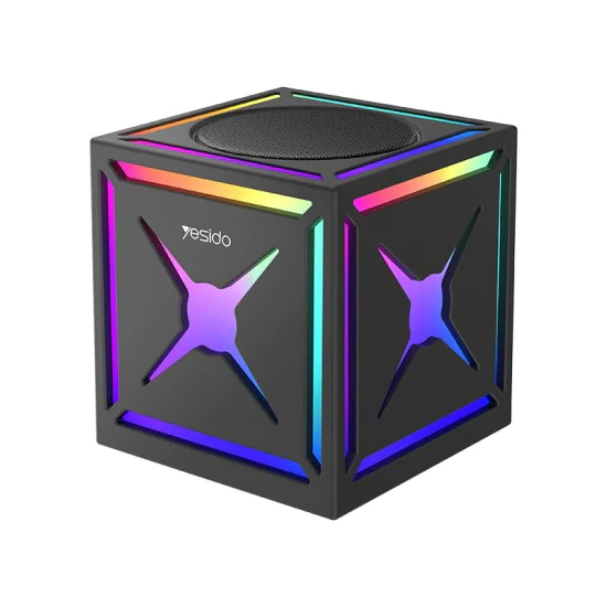 Безжична колонка – Yesido Portable Wireless Speaker (YSW34) – Bluetooth 5.3, TWS, RGB, 500mAh – Черна