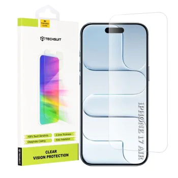 Протектор за iPhone 17 Air - Techsuit - Clear Vision Glass - Прозрачен