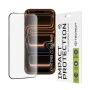 Протектор за iPhone 17 Pro Max - Techsuit - 111D Пълно покритие / Цяло лепило със стъкло - Черен
