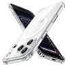 Калъф за iPhone 17 Pro - Techsuit - Удароустойчив Clear Silicone MagSafe - Прозрачен