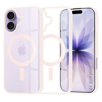 Калъф за iPhone 17 - Techsuit - MagSafe Pro - Nude Розов