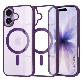 Калъф за iPhone 17 - Techsuit - MagSafe Pro - Лилав