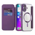 Калъф за iPhone 17 - Techsuit - SmartMag Book Case - Лилав