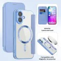 Калъф за iPhone 17 - Techsuit - SmartMag Book Case - Светло Син