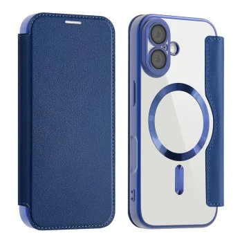 Калъф за iPhone 17 - Techsuit - SmartMag Book Case - Син