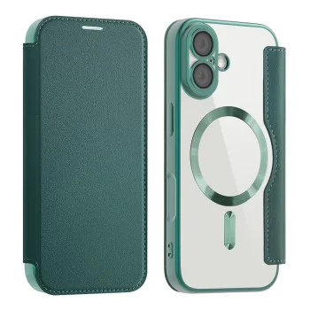 Калъф за iPhone 17 - Techsuit - SmartMag Book Case - Зелен