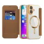 Калъф за iPhone 17 - Techsuit - SmartMag Book Case - Кафяв