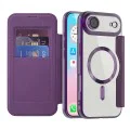 Калъф за iPhone 17 Air - Techsuit - SmartMag Book Case - Лилав